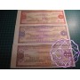 India Specimen Travellers Cheque/Check Trio Set aUNC India Specimen Travellers Cheque/Check Trio Set aUNC
