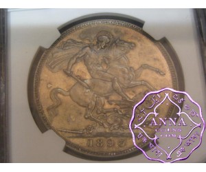 Great Britain 1893 Victoria LVI Crown NGC PR63
