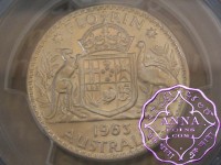 Australia 1963 Florin PCGS MS66
