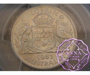 Australia 1963 Florin PCGS MS66