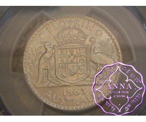 Australia 1963 Florin PCGS MS63+
