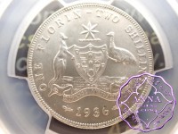 Australia 1936 Florin PCGS MS62