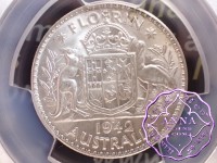 Australia 1942 S Florin PCGS MS63