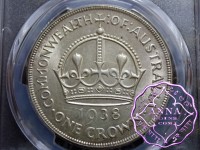 Australia 1938 Crown PCGS MS62