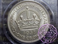 Australia 1938 Crown PCGS MS62