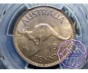 Australia 1948 M Penny PCGS MS65RB
