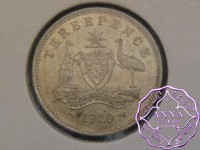 Australia 1910 Threepence