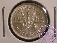 Australia 1964 Threepence EX Mint Roll Australia 1964 Threepence EX Mint Roll