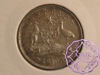 Australia 1910 Sixpence