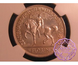 Australia 1934/5 George V Melbourne Florin NGC MS65