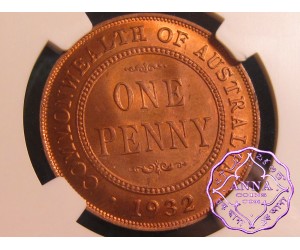 Australia 1932 Penny NGC MS63RB