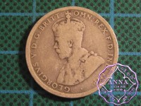 Australia George V 92.5 Silver Shilling Average Circulated Condition