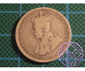 Australia George V 92.5 Silver Shilling Average Circulated Condition