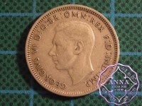 Australia George VI .50 Silver Shilling Average Circulated Condition