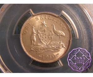 Australia 1910 Shilling PCGS MS63