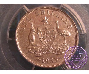Australia 1935 Shilling PCGS AU55