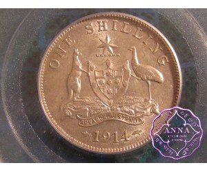 Australia 1914 Shilling PCGS AU55