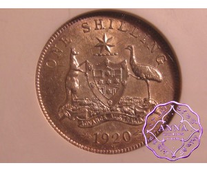 Australia 1920 M Shilling NGC AU58