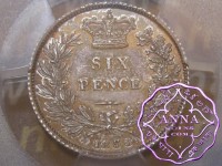 Great Britain 1853 Victoria Proof Sixpence PCGS PR65