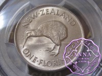 New Zealand 1936 Florin PCGS MS64