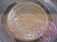 Australia 1952 Florin PCGS MS65