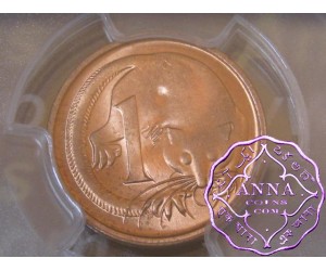 Australia 1966 M One Cent PCGS MS64RD