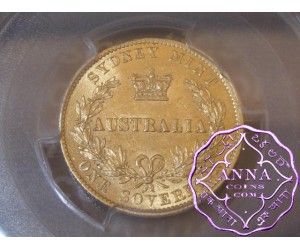 Australia 1870 Sydney Mint Gold Sovereign PCGS AU58