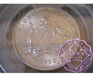 Australia 1910 Florin PCGS MS63