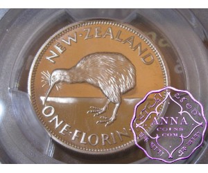 NZ 1965 Proofflike Florin PCGS PL67