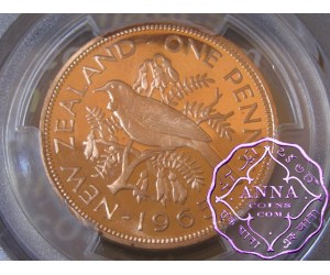 NZ 1965 Proofflike Penny PCGS PL65RD