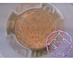 British India 1904 1/12 Anna PCGS MS64RD