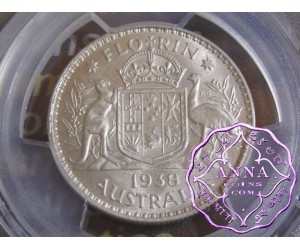 Australia 1938 Florin PCGS MS63