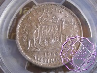 Australia 1954 M Florin PCGS MS64
