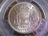 Australia 1958 Florin PCGS MS64