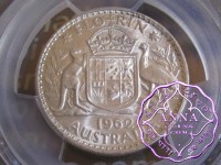 Australia 1962 Florin PCGS MS65