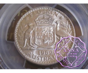 Australia 1962 Florin PCGS MS65