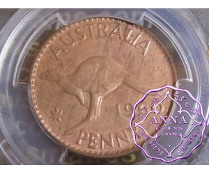Australia 1960 Y Dot Penny PCGS MS64RB