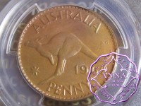Australia 1962 Y Dot Penny PCGS MS64RB