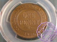 Australia 1936 Penny PCGS MS64BN