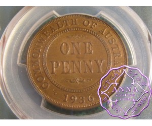 Australia 1936 Penny PCGS MS64BN