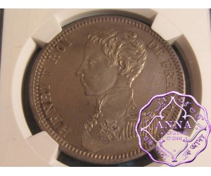 France 1832 Henry V Pretender Essai 5 Francs NGC MS62