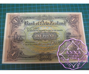 New Zealand 1921 Unissued Specimen Pound UNC
