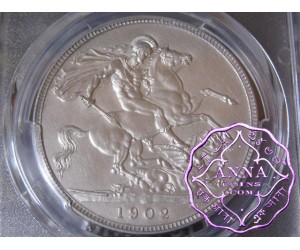 Great Britain 1902 Edward VII Matte Proof Crown PCGS PR64