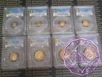Great Britain 1911 George V Eight Coins Proof Set PCGS PR63-65