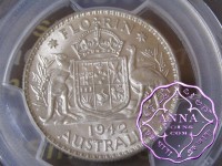 Australia 1942 Florin PCGS MS62
