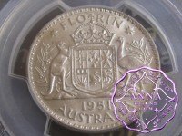 Australia 1951 Florin PCGS MS63