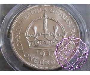 Australia 1937 Crown PCGS MS63