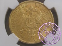 Germany 1914 A Prussia Wilhelm II Gold 20 Mark NGC MS64