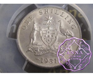 Australia 1931 Shilling PCGS MS64