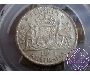 Australia 1944 S Florin PCGS MS62